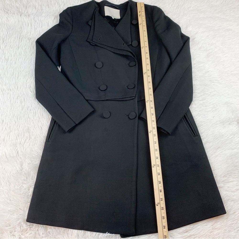 3.1 Philip‎ Lim long sleeve wool blend double breasted long coat - Picture 2 of 12